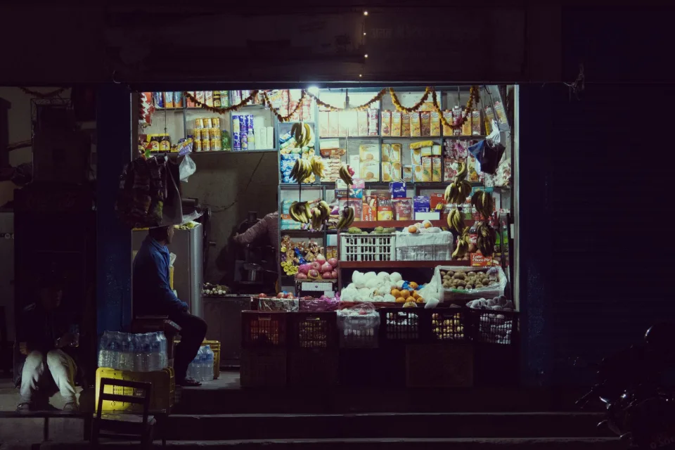 Quầy rau củ tươi